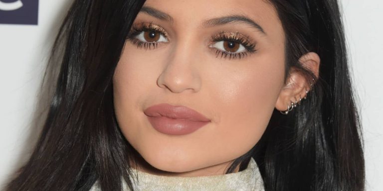 Kylie Jenner with perfect lip tattoo